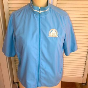 Vintage Short Sleeve Wind Breaker Rancho la Quinta County Club UNISEX 2 pockets
